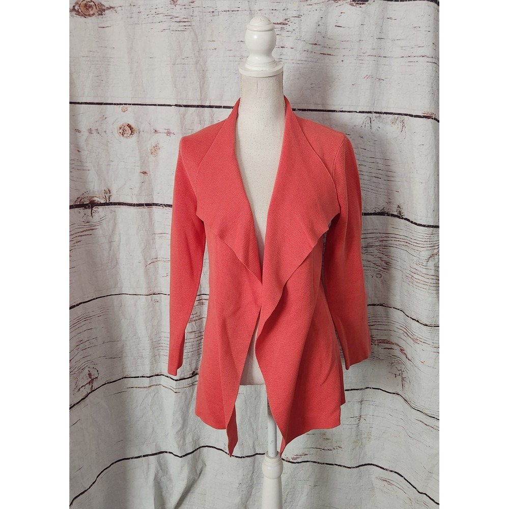 Eileen Fisher Draped Front Silk and‎ Organic Cotton Draped Cardigan Size Small